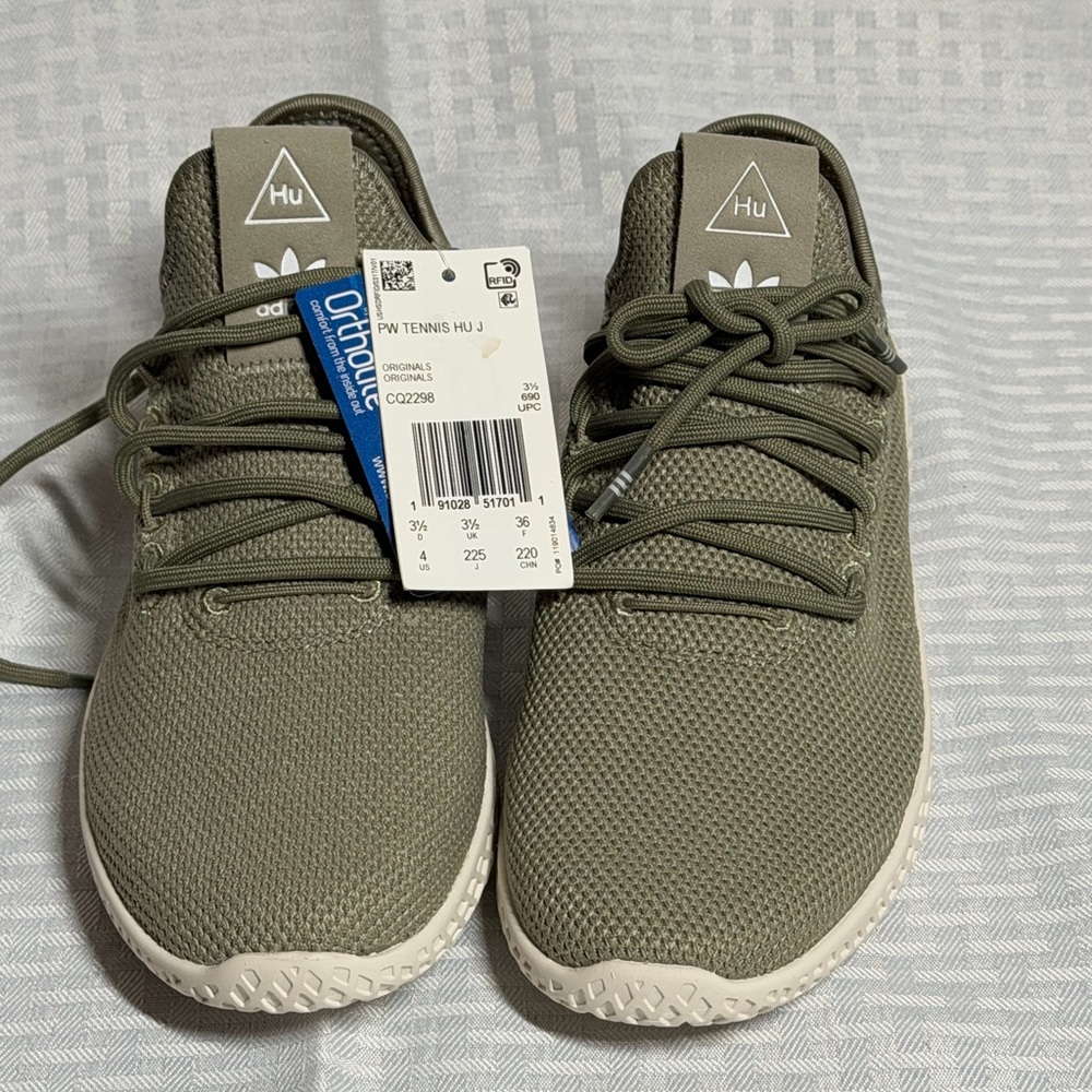 Adidas Hu Tennis Shoes in Khaki